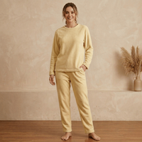 PIJAMA FEMININO DE VELUDO MANGA LONGA COM CALÇA | NELIMA MODA