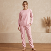 PIJAMA FEMININO DE VELUDO MANGA LONGA COM CALÇA | NELIMA MODA
