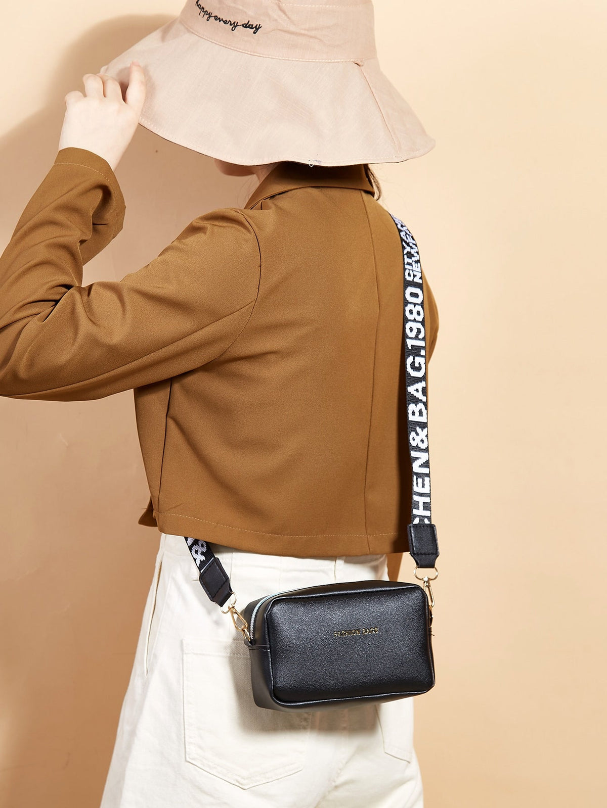 Mini Bolsa Elegante em Couro PU com Estampa de Letras - Le Belle