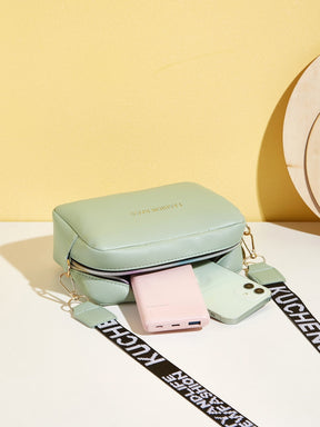 Mini Bolsa Elegante em Couro PU com Estampa de Letras - Le Belle