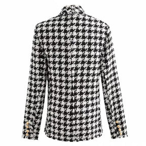 Blazer Feminino Vintage Xadrez - Nelima