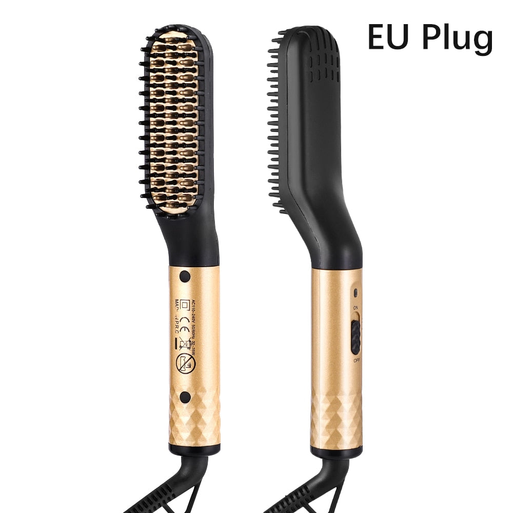 Escova Alisadora Profissional para Barba e Cabelos Masculinos- Le Belle