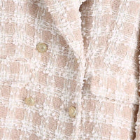 Blazer Feminino Tweed Xadrez - Nelima