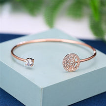 Bracelete Árvore da Vida com Cristais de Zircônia - Le Belle