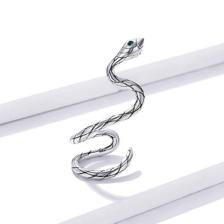 Brinco Clip Serpente Prata 925 - Le Belle