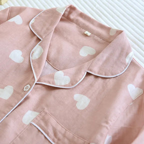 Conjunto de Pijama Feminino Calça e Mangas Compridas em Algodão Doce Lar - Neima