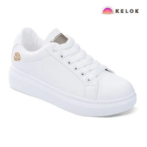 Tênis Branco Casual Feminino Ortopédico - Nelima