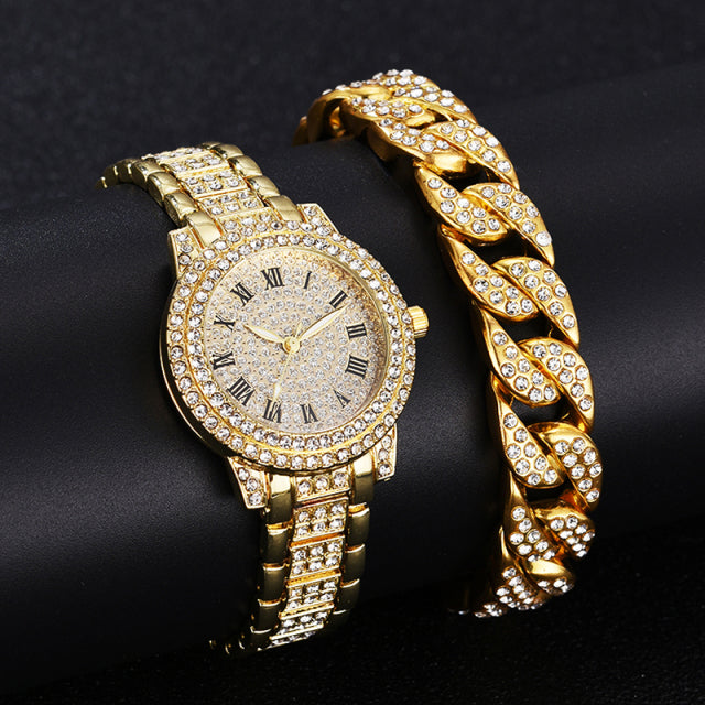 Relógio Feminino Pulse Strass com ou Sem Pulseira - Le Belle